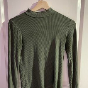 American eagle army green mockneck
